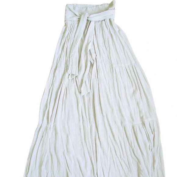 FINAL TOUCH Tiered Wide Leg Swingy Boho Palazzo Pants Women's L - Made in USA - Picture 2 of 8